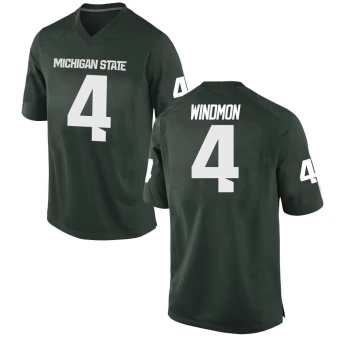 Men's Michigan State Spartans Jacoby Windmon Football Jersey - Game Green