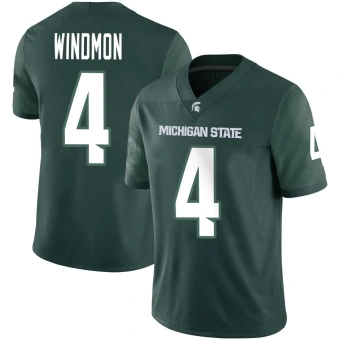 Men's Michigan State Spartans Jacoby Windmon Football Jersey - Game Green